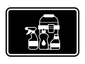 Signs ByLITA Classic Framed Cleaning Supplies Graphic Wall or Door Sign